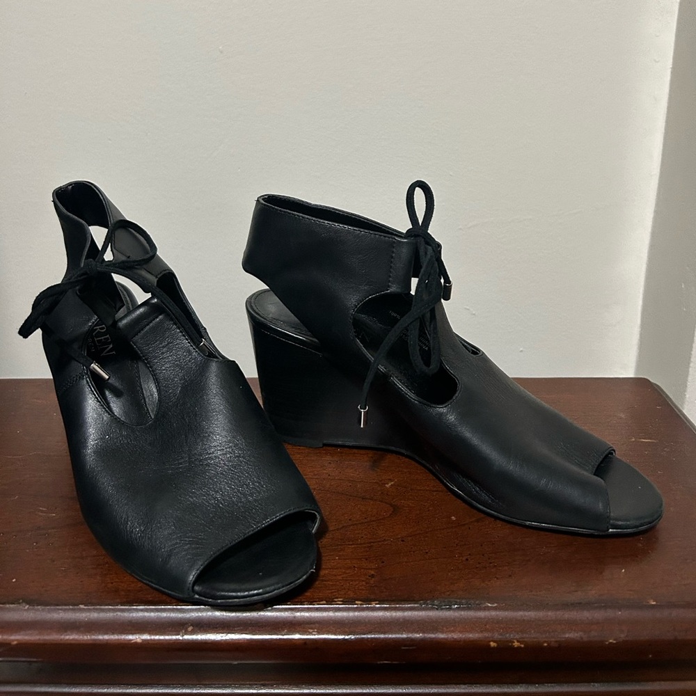 Leather Ralph Lauren Wedges